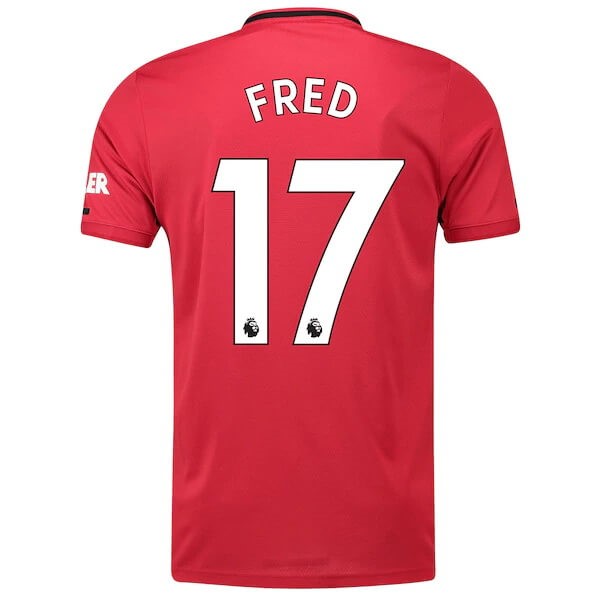 Camiseta Manchester United NO.17 Fred Replica Primera Ropa 2019/20 Rojo